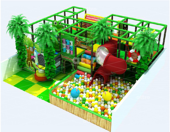 Детский игровой лабиринт «Джунгли» с сухим бассейном