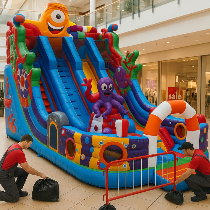 Как установить надувной батут в помещении: полное руководство, правила, госты и требования ГТН