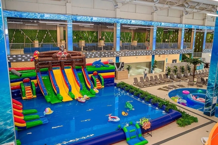 Надувной аквапарк Пристань малая, г. Одинцово