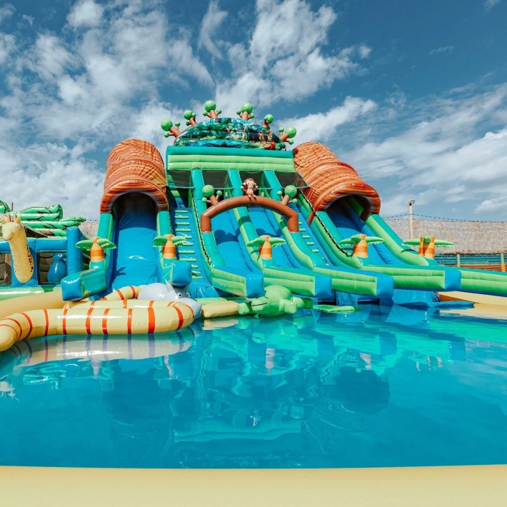 Надувной аквапарк Пристань джунгли, г. Воронеж