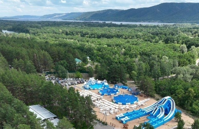 Надувной аквапарк Северный полюс и Водная горка Триппо, г. Самара