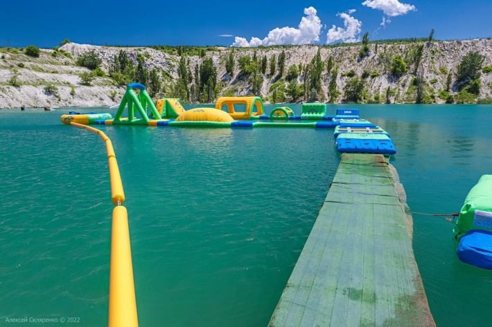 Надувной аквапарк на воде Спорт парк, г. Симферополь (с. Скалистое)
