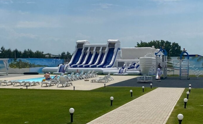 Надувной аквапарк Пристань Кристалл для Jani Resort, г. Воронеж