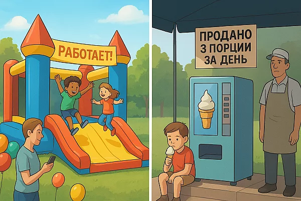 Сравнение сезонных бизнесов: батут, автомат с мороженым, тир