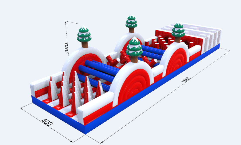 Надувная полоса препятствий 