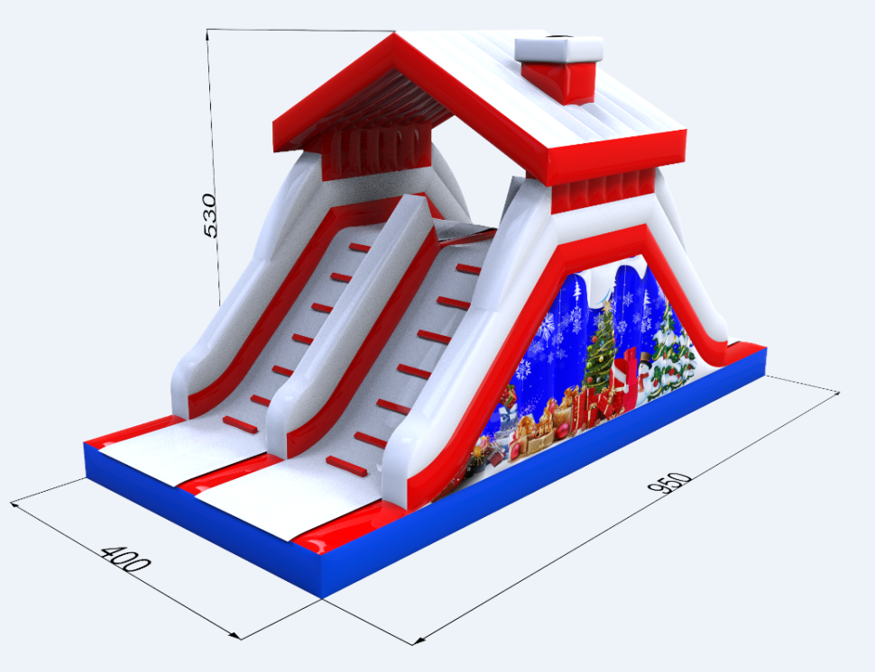 Надувная полоса препятствий 