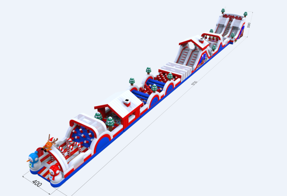 Надувная полоса препятствий 