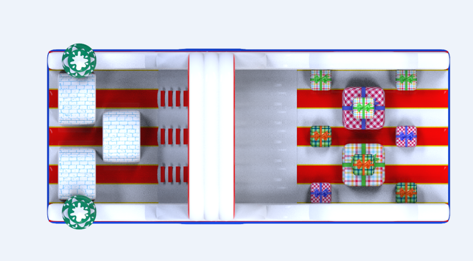 Надувная полоса препятствий 