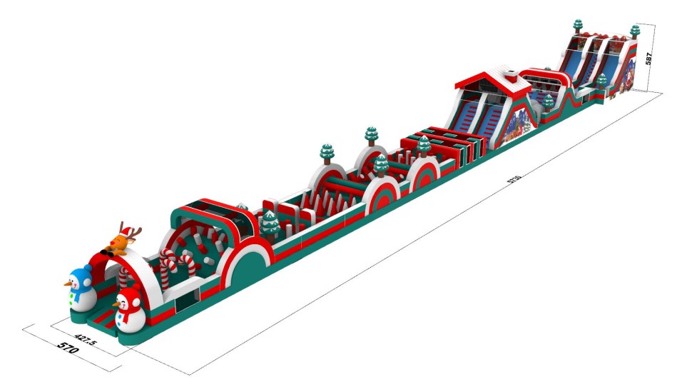 Надувная полоса препятствий 