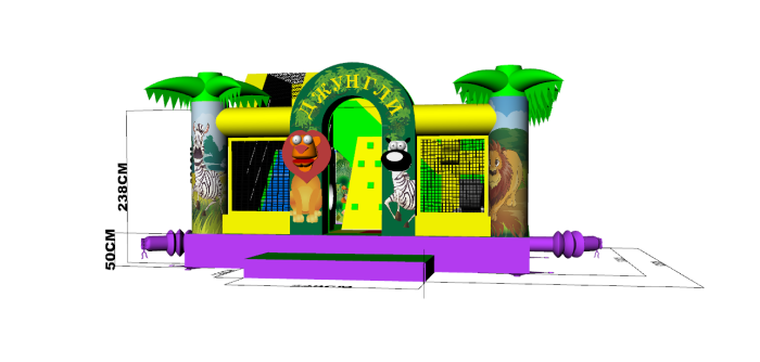  Надувной батут "Сафари Джунгли" 5*5*3,2 м