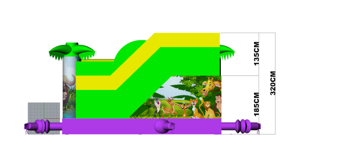  Надувной батут "Сафари Джунгли" 5*5*3,2 м