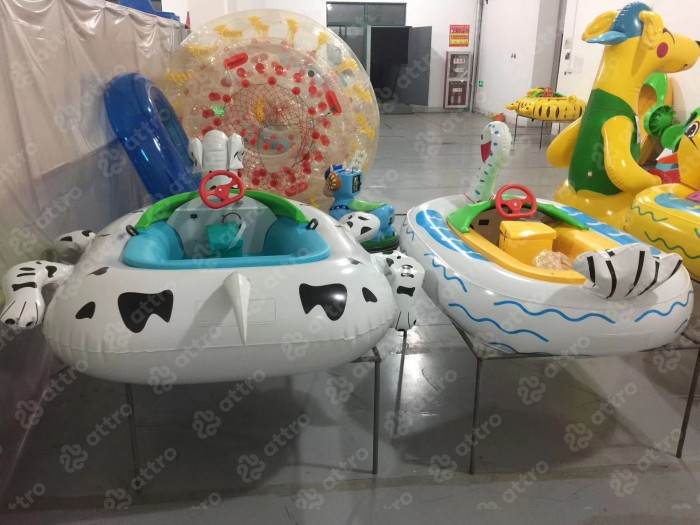 Бамперная лодочка "Животные" двухместная