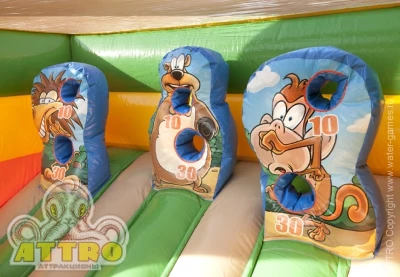 Надувная игра "Тир в джунглях" 3,5*3,5*2 м