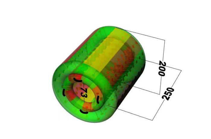 Водный роллер ТПУ 2,5*2*2м