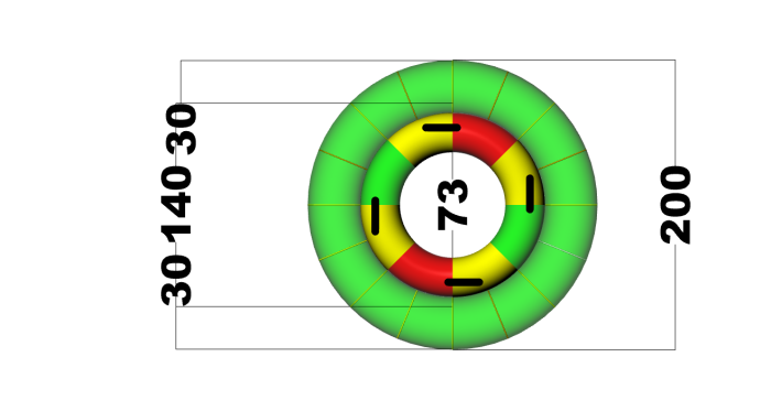Водный роллер ТПУ 2,5*2*2м