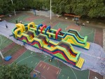 Надувная полоса препятствий "Разноцветная", 23*8*3,5 м
