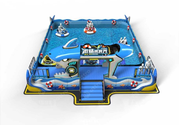 Бамперная лодочка "Мультяшки" двухместная 1,8*1,7*1,35 м