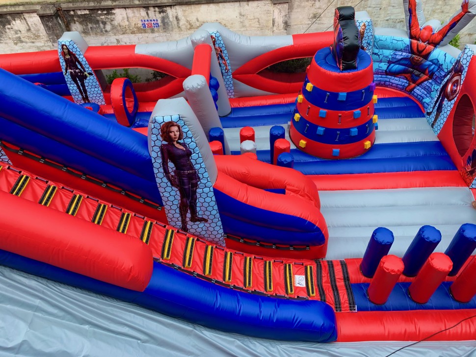 Всесезонный надувной батут «Спайдермен» 12,5*10*10 м