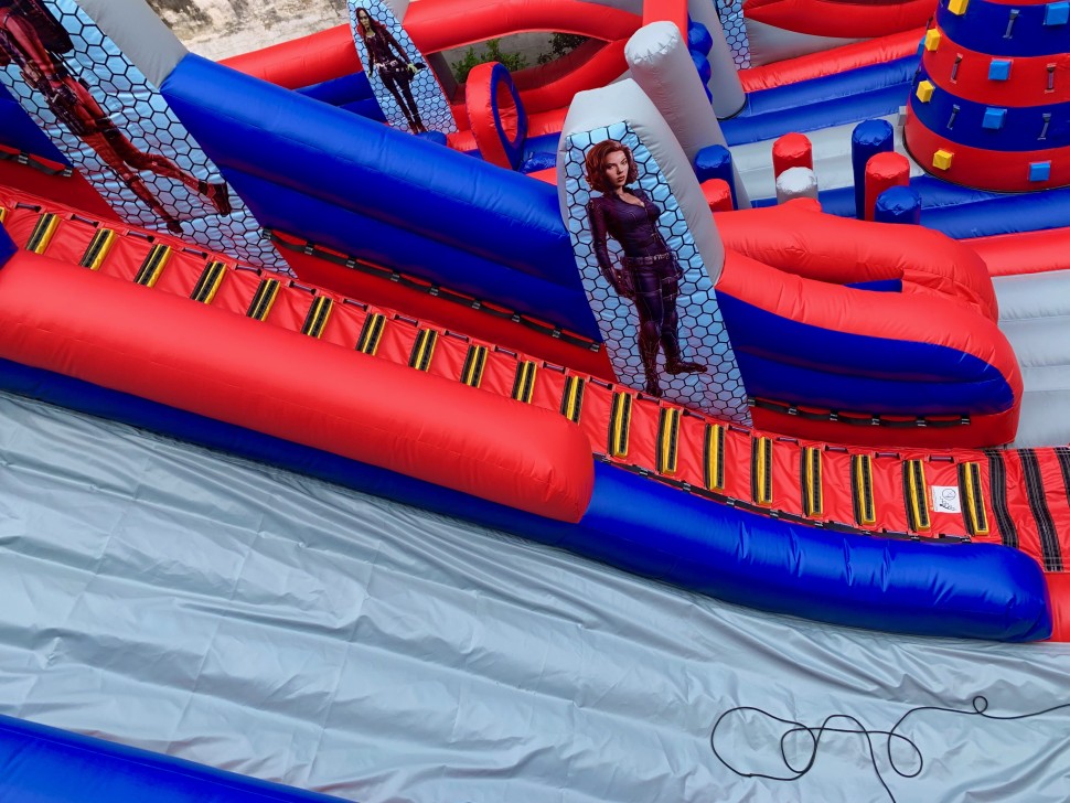 Всесезонный надувной батут «Спайдермен» 12,5*10*10 м