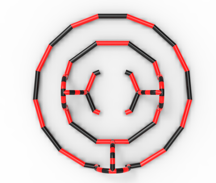 Надувной автодром 20*20*3 м (на поддуве)