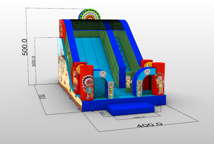 Надувной батут "Индиан" 7*4*5 м