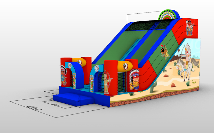 Надувной батут "Индиан" 7*4*5 м