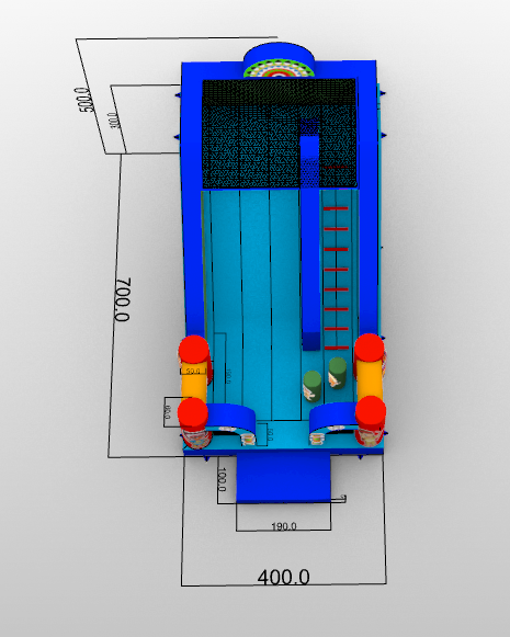 Надувной батут "Индиан" 7*4*5 м