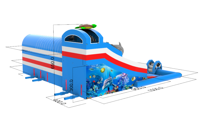 Надувной аквапарк "Океанариум детский" 15*15*6,5 м 