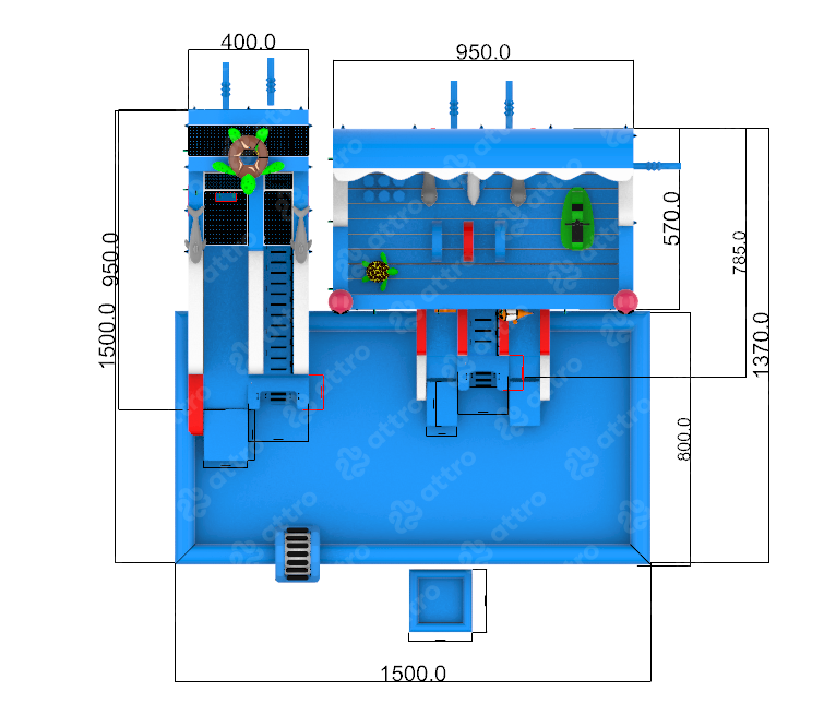 Надувной аквапарк 