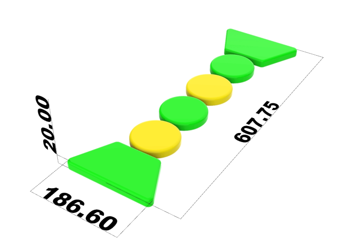Надувной аквапарк "Спорт парк 60" 25*24 м