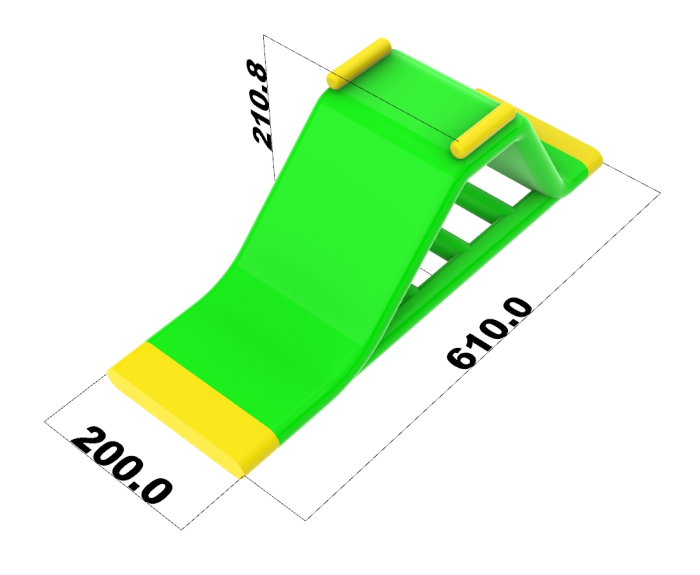 Надувной аквапарк "Спорт парк 60" 25*24 м