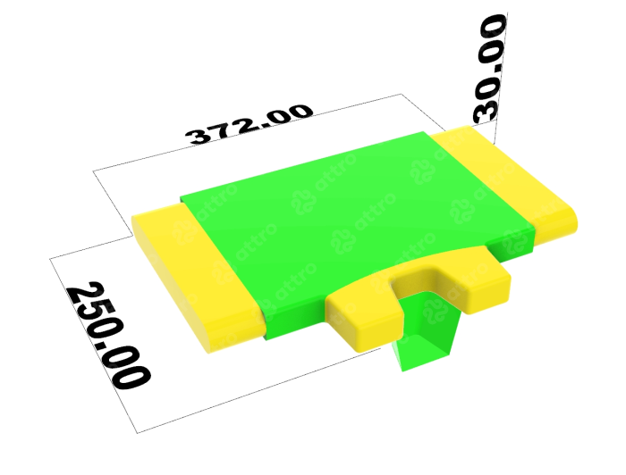 Надувной аквапарк "Спорт парк 60" 25*24 м