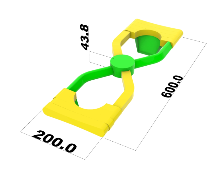Надувной аквапарк "Спорт парк 60" 25*24 м
