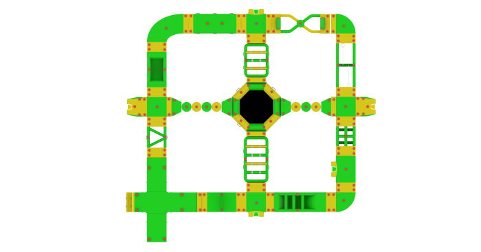Надувной аквапарк "Спорт парк 60" 25*24 м