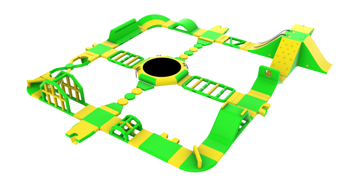 Надувной аквапарк "Спорт парк 60" 25*24 м