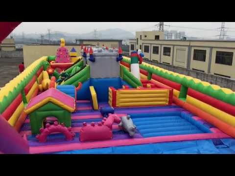 Надувной батут "Китайский дракон" 25*8*6 м