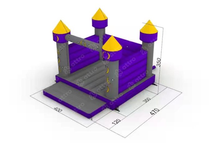 Надувной батут "Волшебство" 4*3,5*3,5 м