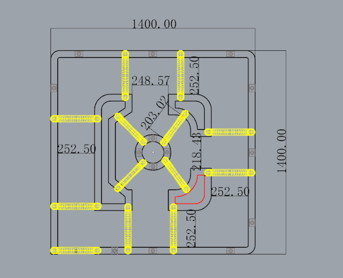 Надувной автодром 14*14*2,65 м (герметичный, без дна)