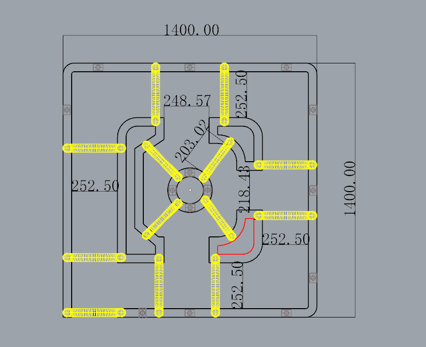 Надувной автодром 14*14*2,65 м (на поддуве, без дна)