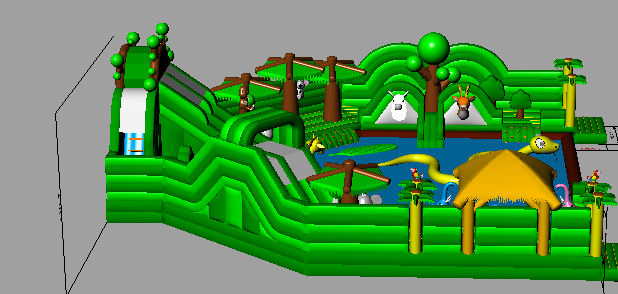 Надувной аквапарк 