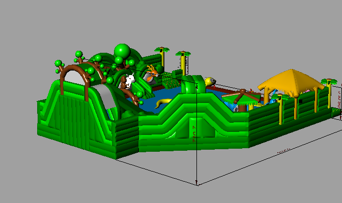 Надувной аквапарк 