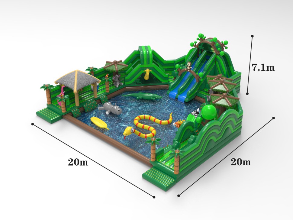 Надувной аквапарк 