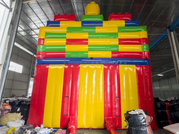 Надувная горка "Конструктор - 2" зима/лето, 14*7*8,6 м 