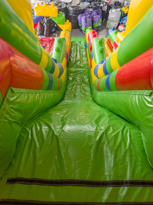 Надувная горка "Конструктор - 2" зима/лето, 14*7*8,6 м 