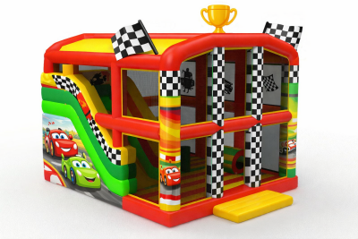 Надувной батут с крышей "Формула 1" 8*7*7м