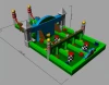 Надувная игра "Ипподром большой" 17*9*4,5м