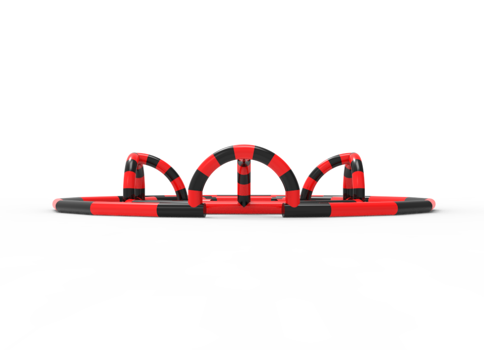 Надувной автодром 20*20*3 м (на поддуве)