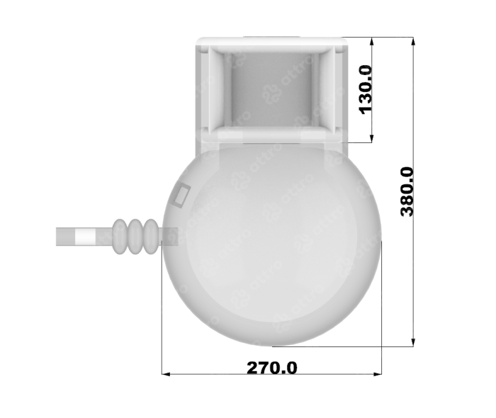 Надувная прозрачная палатка без надувного дна 3,8*2,7*2,2 м