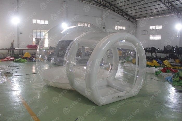 Надувная прозрачная палатка без надувного дна 3,8*2,7*2,2 м