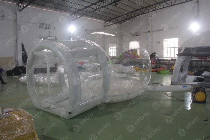 Надувная прозрачная палатка без надувного дна 3,8*2,7*2,2 м